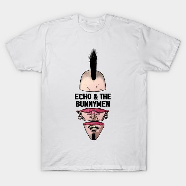 Punk Man Echo & The Bunnymen T-Shirt by limatcin